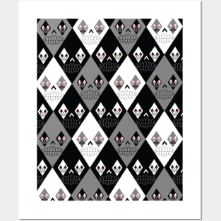 Skull Pattern Posters and Art